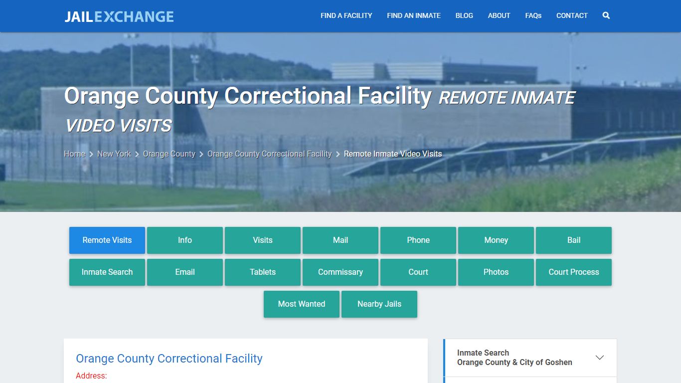 Video Visitation - Orange County Correctional Facility, NY - Jail Exchange